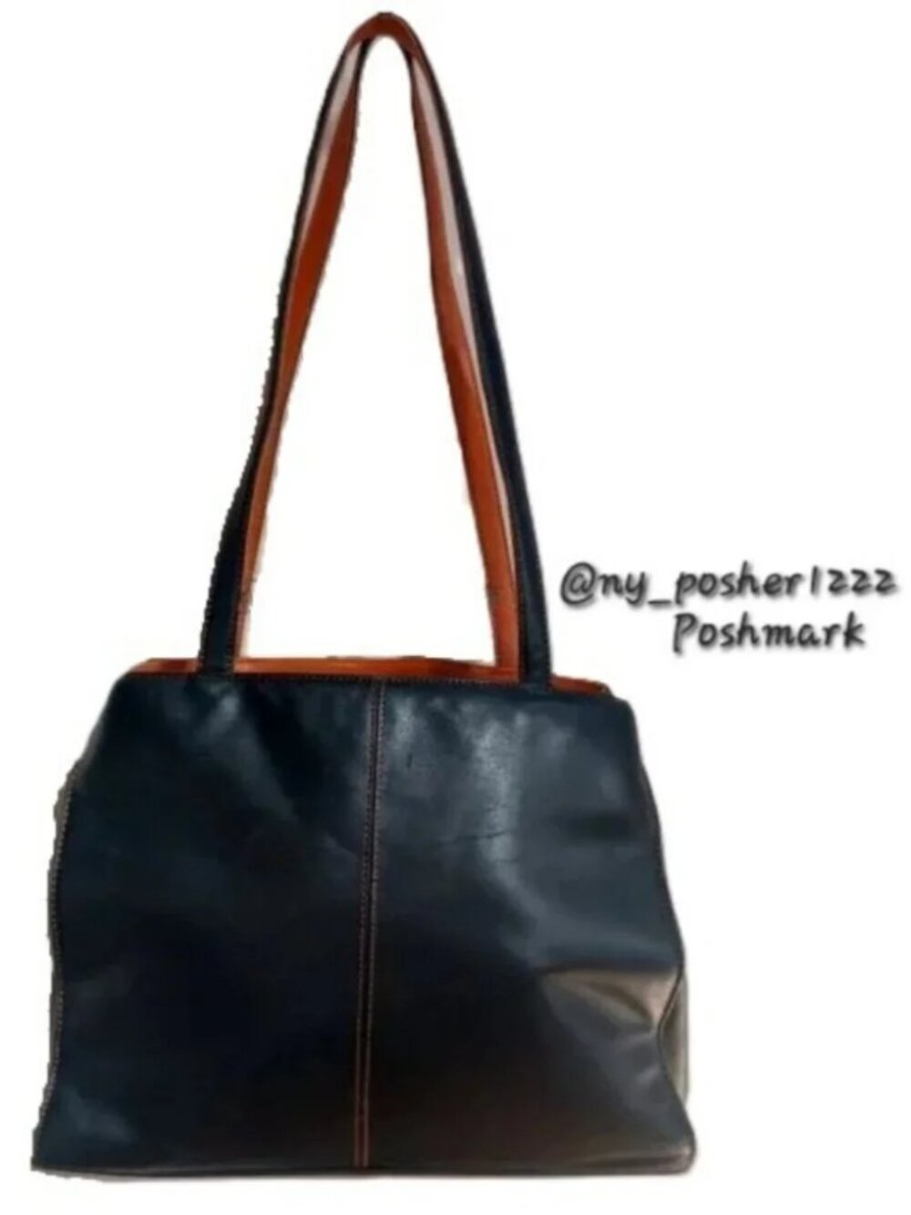 𝗦𝘁𝗼𝗻𝗲 𝗠𝗼𝘂𝗻𝘁𝗮𝗶𝗻 Colorblock Multi-Compartment Tote ⚫🟠